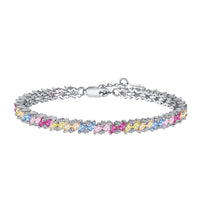 [Polaidi Jewelry ]Ornate Sparkling Multi Cut Party Bracelet
