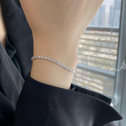 [Polaidi Jewelry]Elegant Emerald Cut Daily Bracelet