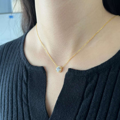 [Polaidi Jewelry]Luxurious Round Cut Necklace