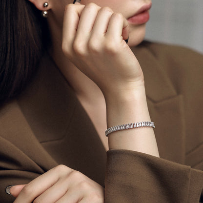 [Polaidi Jewelry]Exquisite Emerald Cut Daily Bracelet