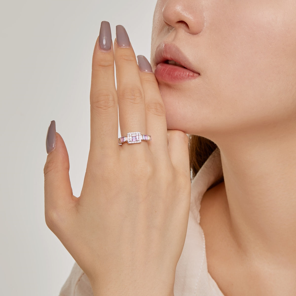[Polaidi Jewelry]Exquisite Colorful Radiant Cut Party Ring