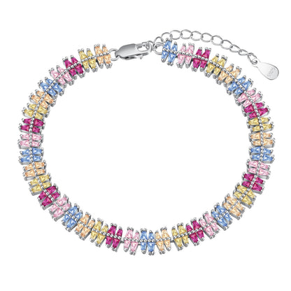 [Polaidi Jewelry]Sparkling Exquisite Multi Cut Party Bracelet