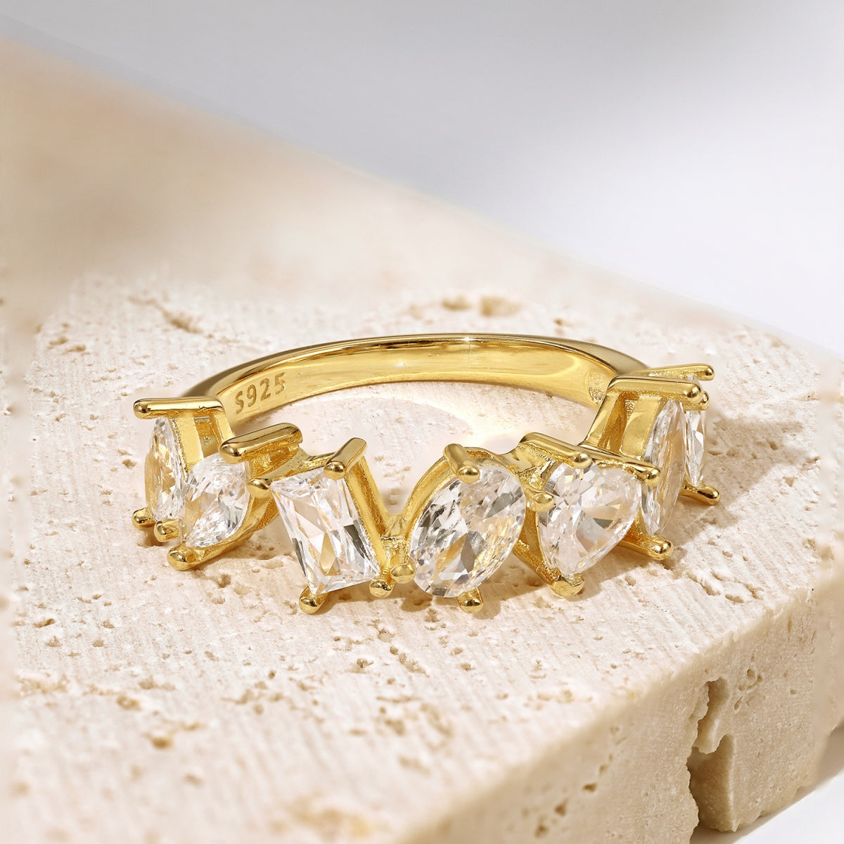 [Polaidi Jewelry]Delicate Multi Cut Ring