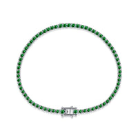 [Polaidi Jewelry ]Dazzling Colorful Round Cut Daily Bracelet