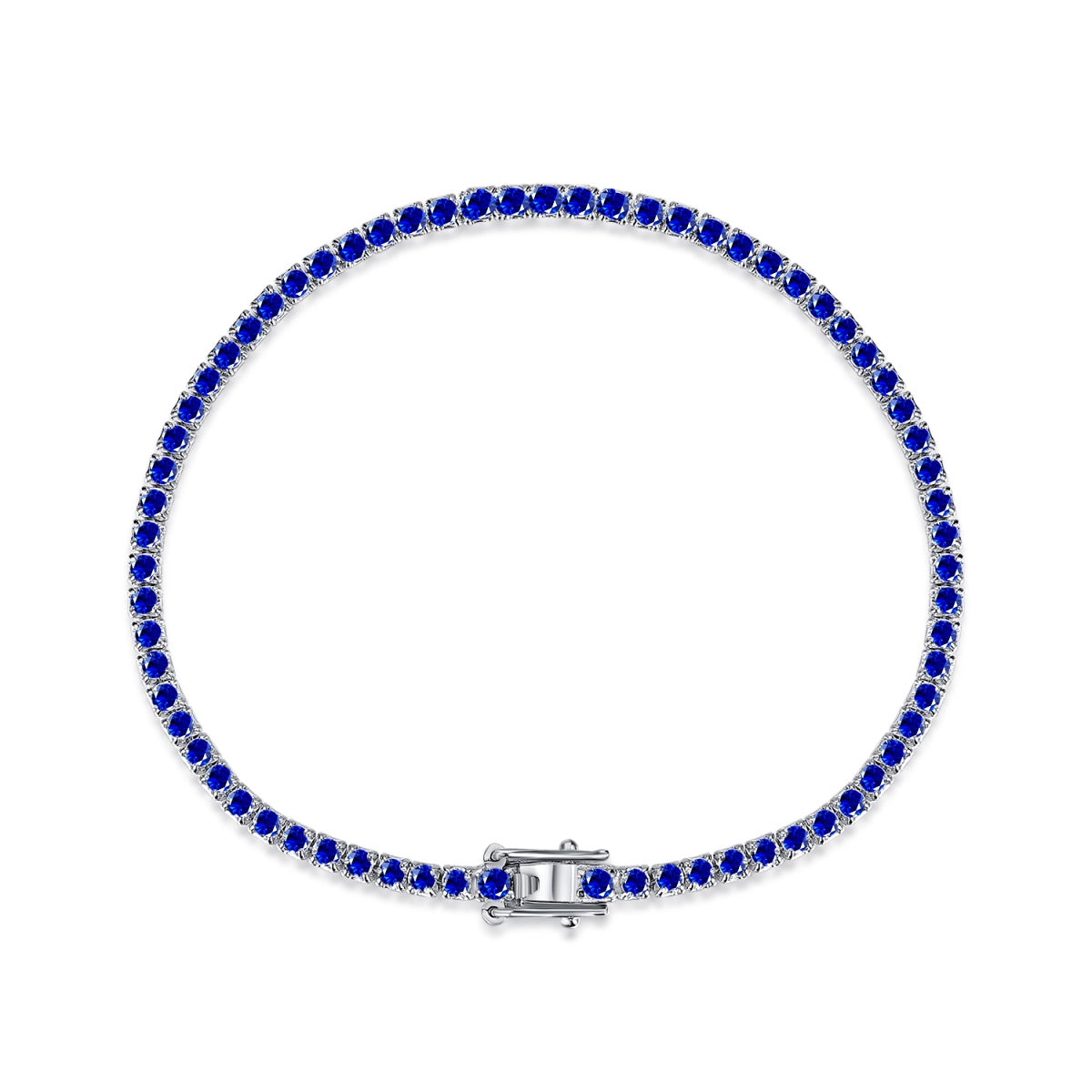 [Polaidi Jewelry]Dazzling Colorful Round Cut Daily Bracelet