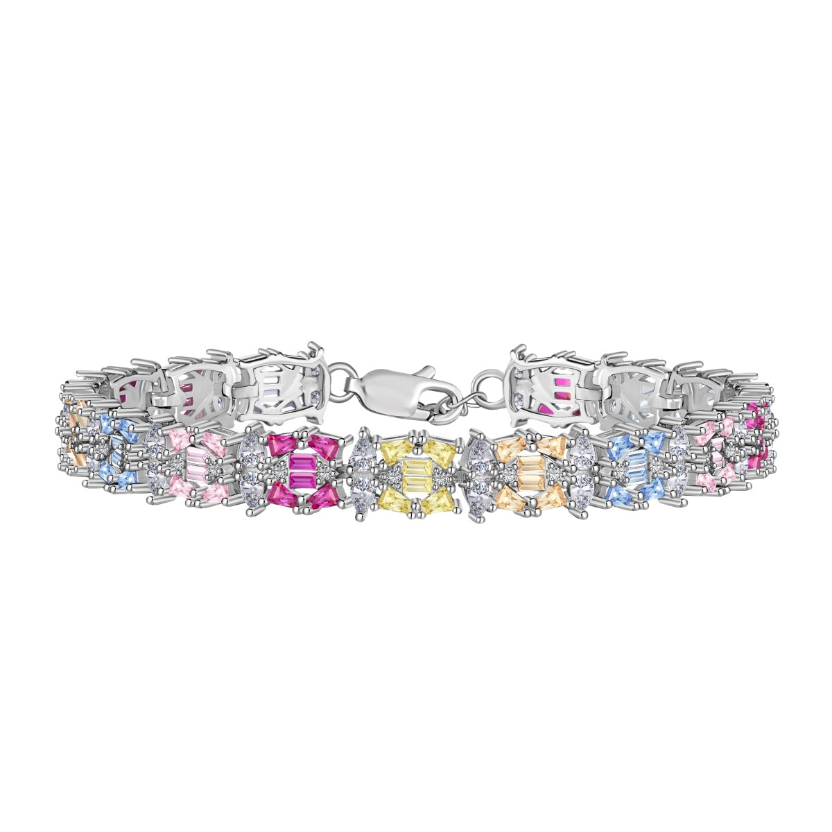 [Polaidi Jewelry]Delicate Colorful Multi Cut Party Bracelet