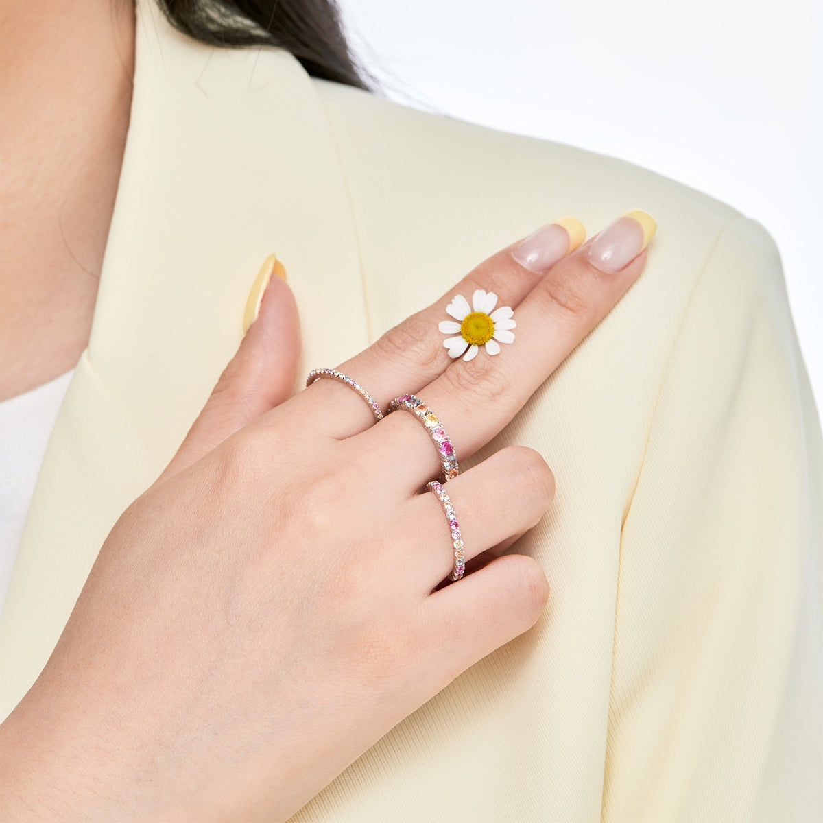[Polaidi Jewelry]Elegant Vivid Round Cut Daily Ring