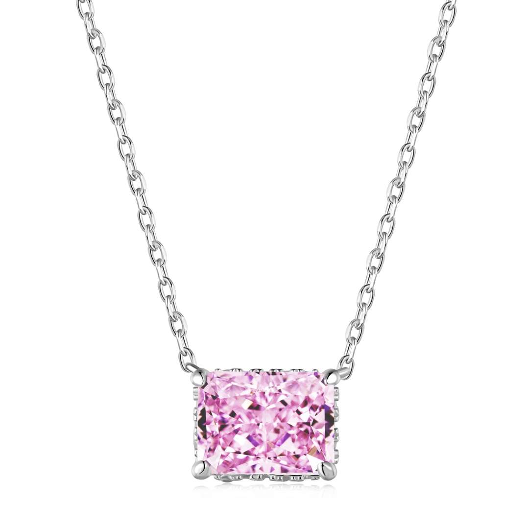 [Polaidi Jewelry]Luxurious Square Shape Colorful Necalack
