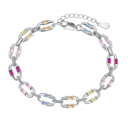 [Polaidi Jewelry]Dazzling Colorful Daily Bracelet