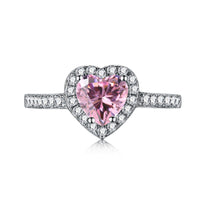 [Polaidi Jewelry ]Eternity Splashy Romantic Heart Shape Lover Ring