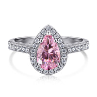 [Polaidi Jewelry ]1.0 Carat Luxurious Resplendent Water Drop Shape Wedding Ring