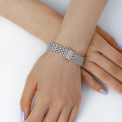 [Polaidi Jewelry]Ornate Elegant Round Cut Party Bracelet