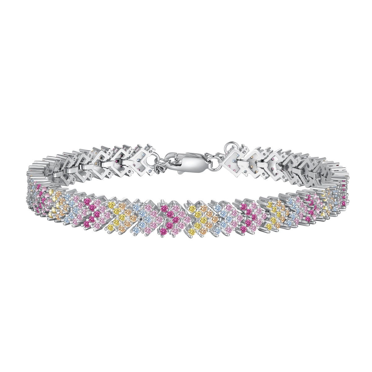 [Polaidi Jewelry]Ornate Sparkling Round Cut Party Bracelet