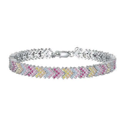 [Polaidi Jewelry]Ornate Sparkling Round Cut Party Bracelet