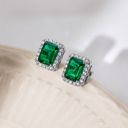 [Polaidi Jewelry]Luxurious Dainty Emerald Cut Banquet Earrings
