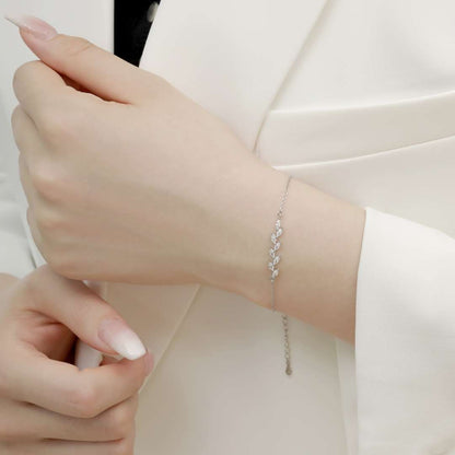 [Polaidi Jewelry]Elegant Wheat Leaves Shape Bracelet