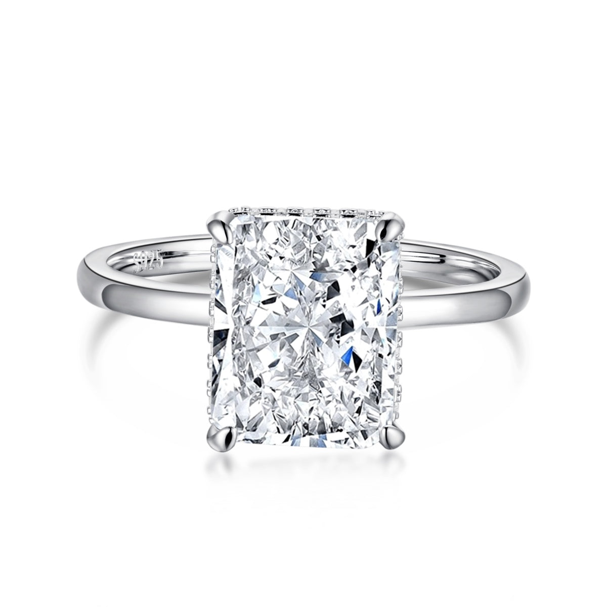 [Polaidi Jewelry]4.0 Carat Ornate Enchanting Radiand Cut Banquet Ring