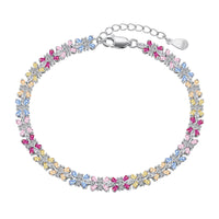 [Polaidi Jewelry ]Radiant Colorful Emerald Cut Party Bracelet