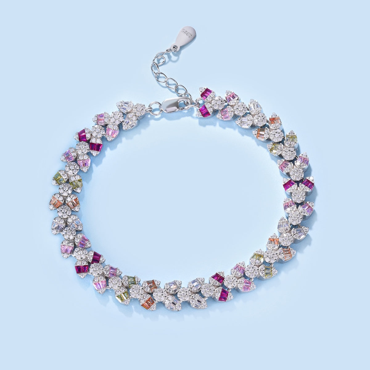 [Polaidi Jewelry]Dainty Exquisite Flower Shape Daily Bracelet
