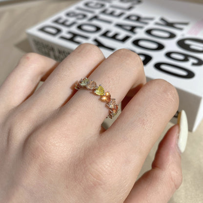 [Polaidi Jewelry]0.25 Carat Radiant Romance Heart Cut Lover Ring