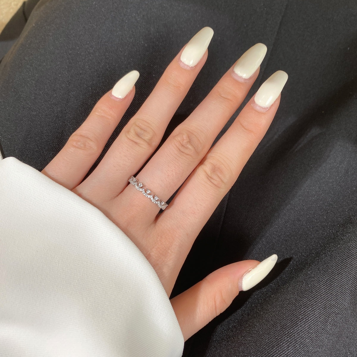 [Polaidi Jewelry]Elegant Resplendent Round Shape Party Ring