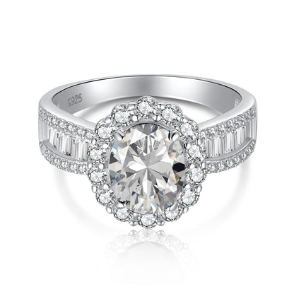 [Polaidi Jewelry]1.5 Carat Dazzling Charming Oval Cut Banquet Ring
