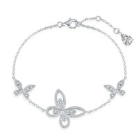 [Polaidi Jewelry ]Delicate Butterfly Pendant Bracelet