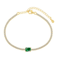 [Polaidi Jewelry ]1.0 Carat Unique Emerald Cut Banquet Bracelet