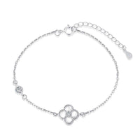 [Polaidi Jewelry ]Delicate Four Leaf Clover Bracelet