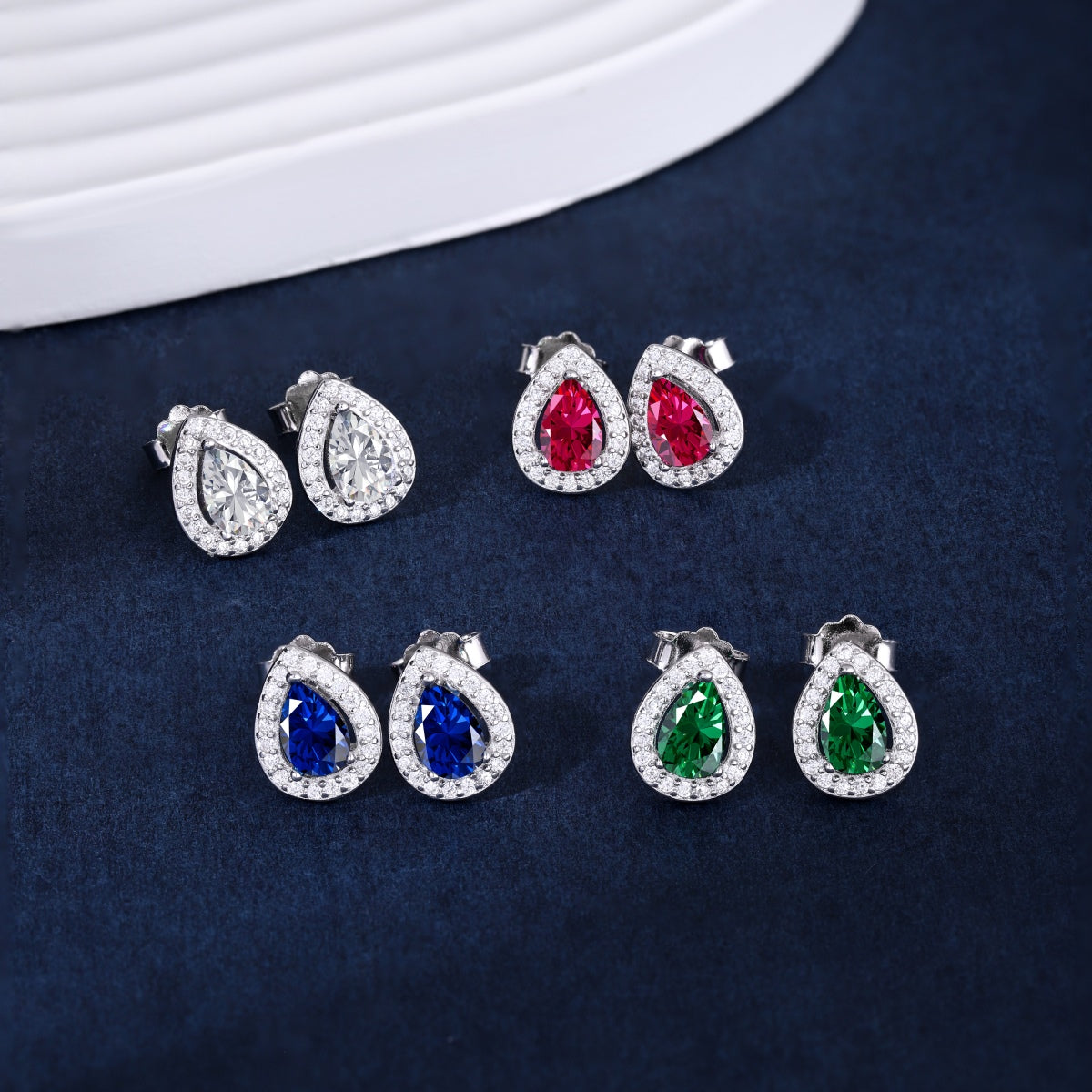 [Polaidi Jewelry]Luxurious Water Drop Shape Earrings