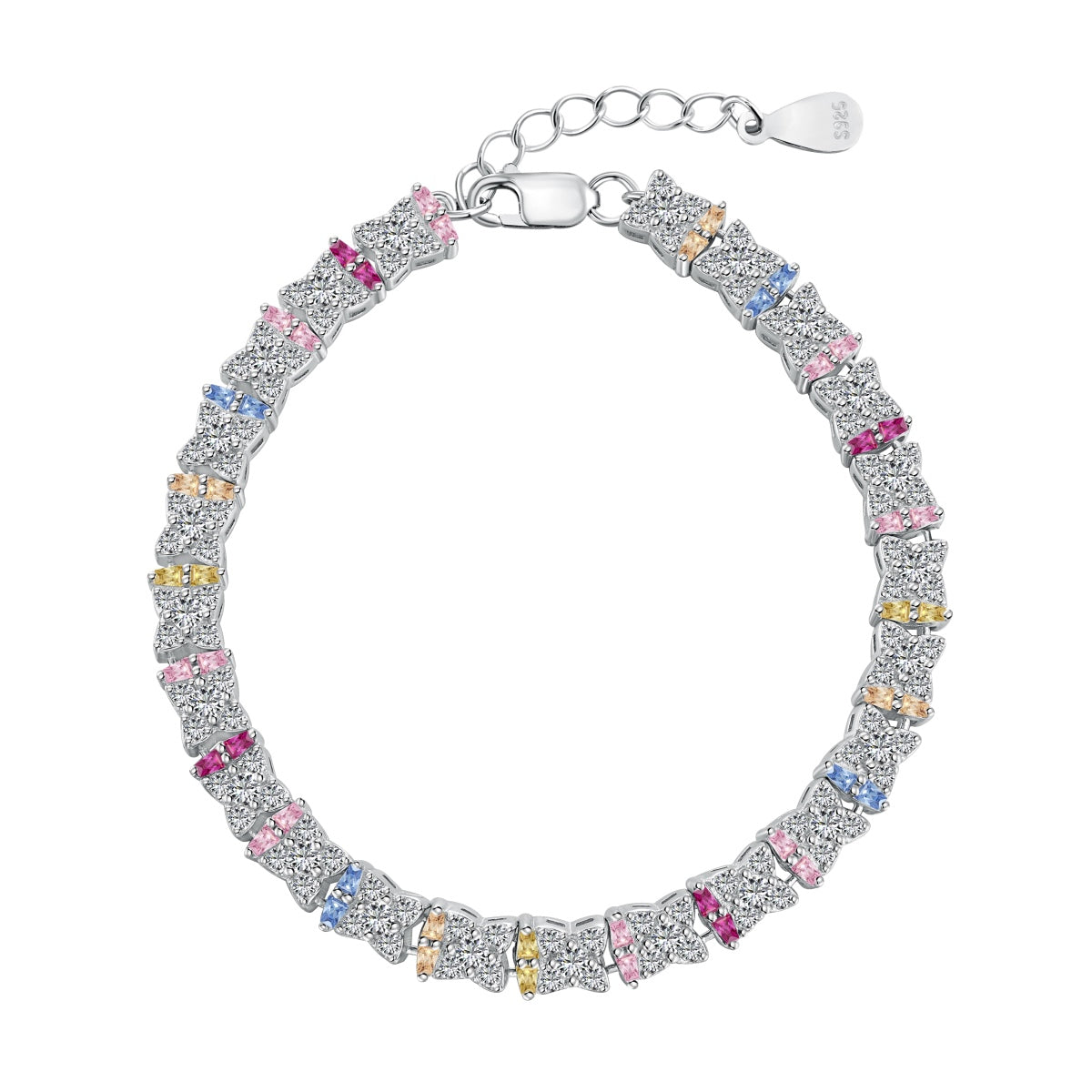 [Polaidi Jewelry]Unique Colorful Flower Shape Daily Bracelet
