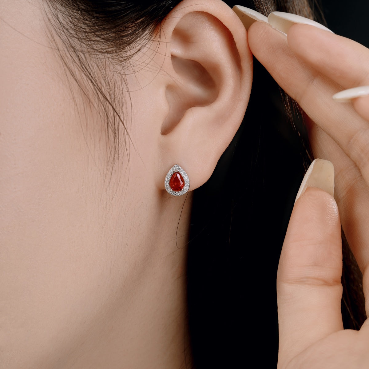 [Polaidi Jewelry]Luxurious Water Drop Shape Earrings