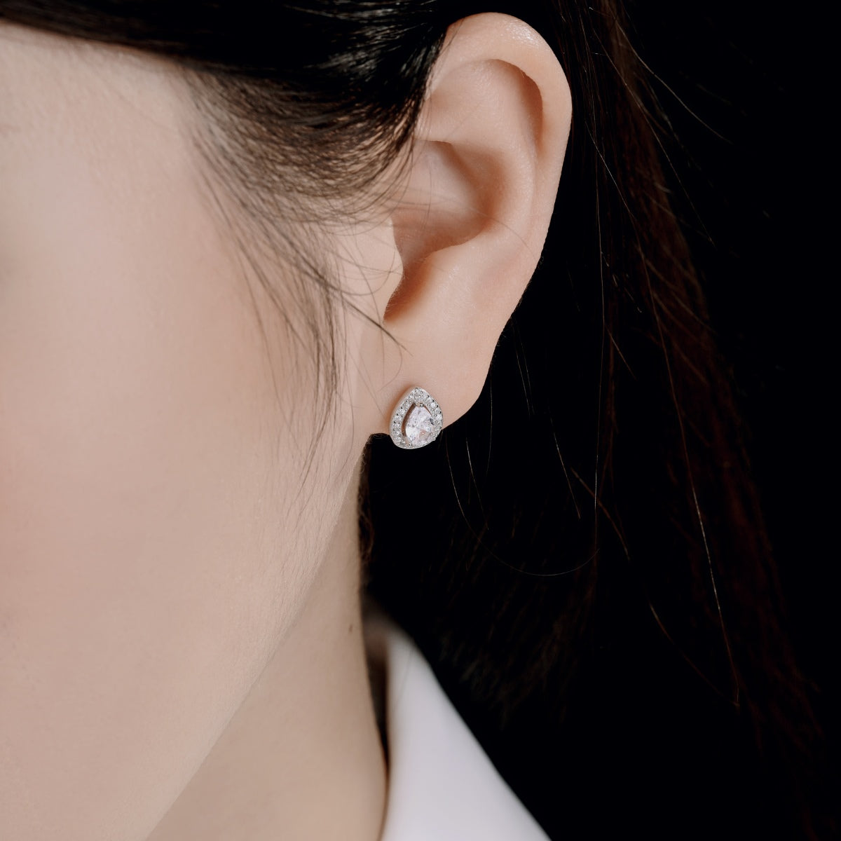 [Polaidi Jewelry]Luxurious Water Drop Shape Earrings