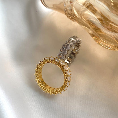 [Polaidi Jewelry]Ornate Oval Cut Tennis Ring
