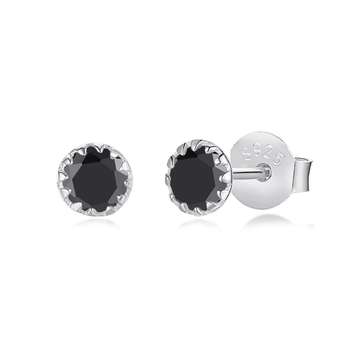 [Polaidi Jewelry]Sparkling Colorful Round Shape Earrings