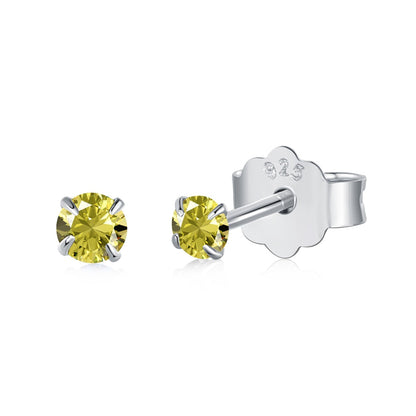 [Polaidi Jewelry]Delicate Solitaire Earrings