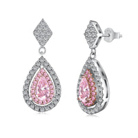 [Polaidi Jewelry ]Ornate Delicate Water Drop Shape Banquet Earrings