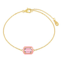 [Polaidi Jewelry ]2.0 Carat Sparkling Colorful Emerald Cut Daily Bracelet