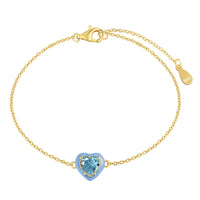 [Polaidi Jewelry ]Sparkling Romantic Heart Shape Lover Bracelet
