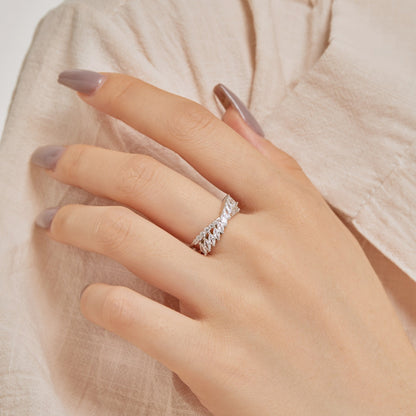 [Polaidi Jewelry]Unique Colorful Marquise Cut Daily Ring