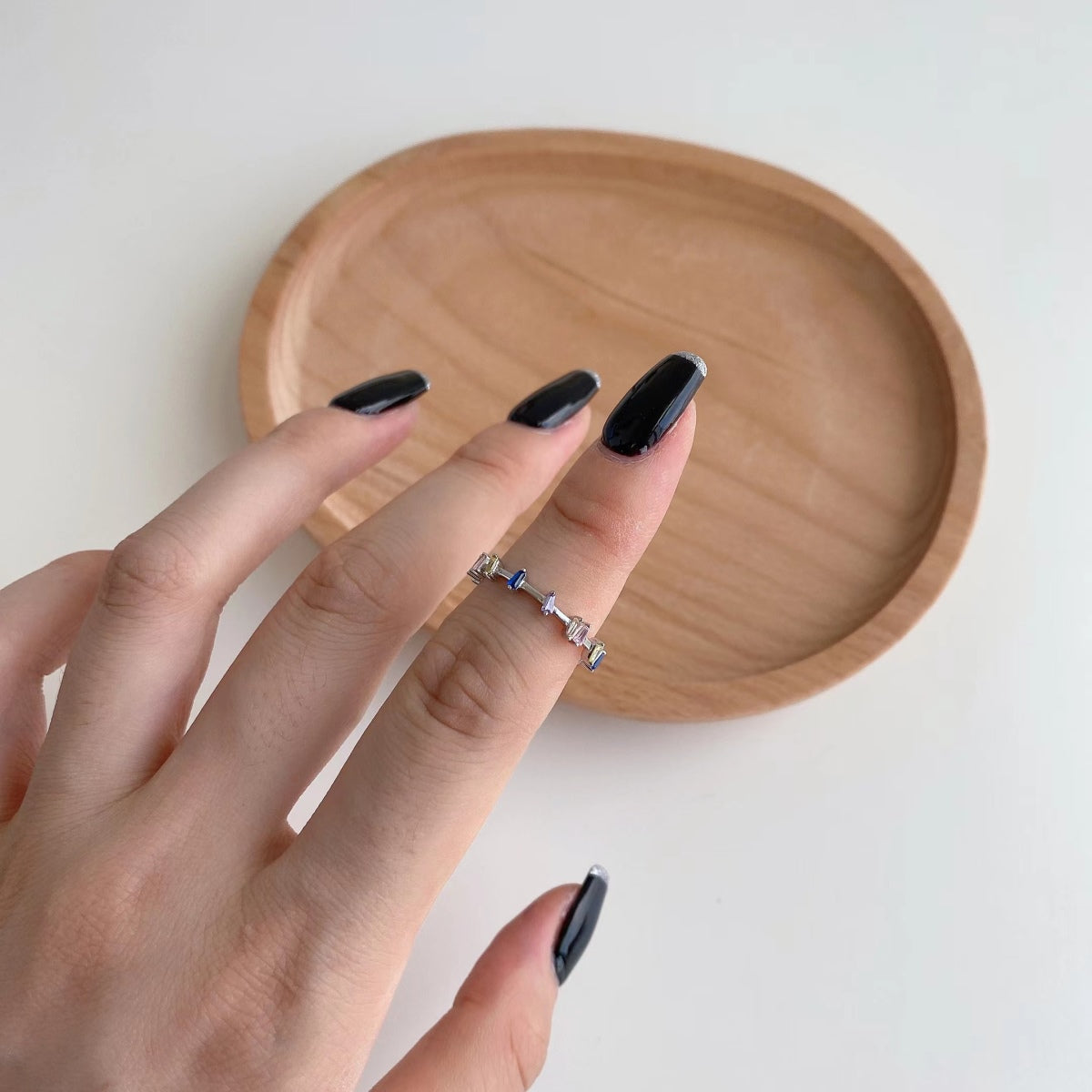 [Polaidi Jewelry]Unique Trapezoid Cut Daily Ring