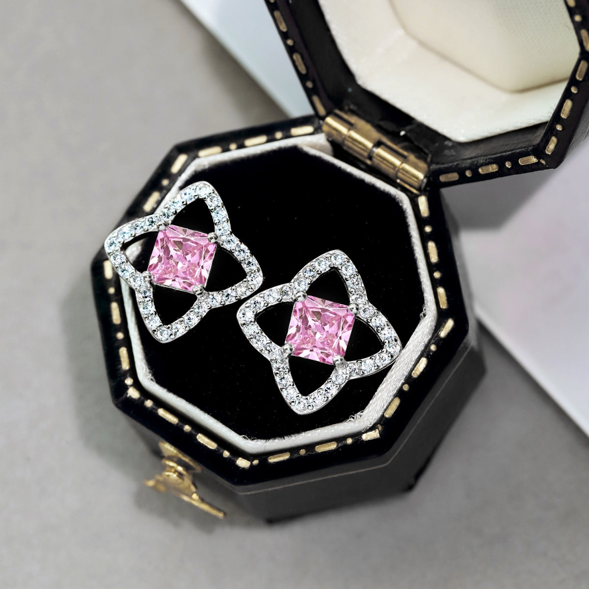 [Polaidi Jewelry]Elegant Star Shape Princess Cut Daily Earrings
