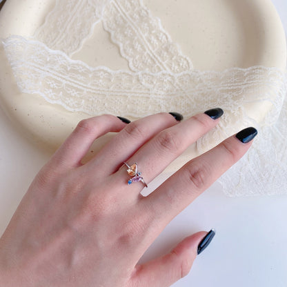 [Polaidi Jewelry]Radiant Colorful Multi Cut Daily Ring