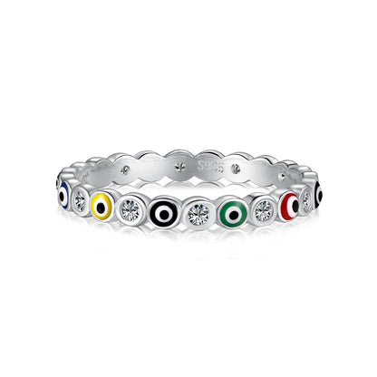 [Polaidi Jewelry]Sparkling Vibrant Round Shape Daily Ring