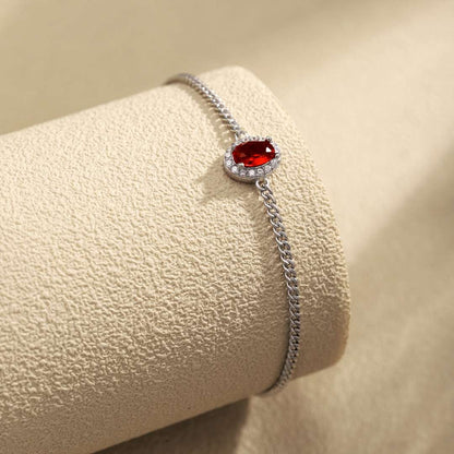 [Polaidi Jewelry]Exquisite Oval Shape Bracelet