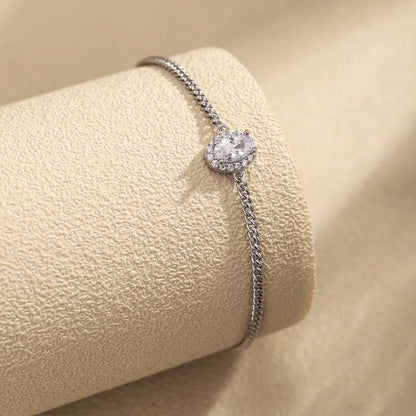 [Polaidi Jewelry]Exquisite Oval Shape Bracelet