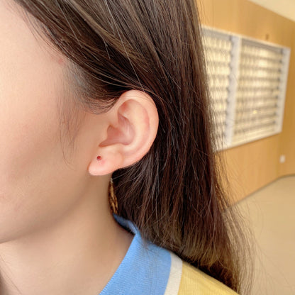 [Polaidi Jewelry]Delicate Solitaire Earrings