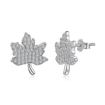 [Polaidi Jewelry]Exquisite Maple Leaf Design Earrings