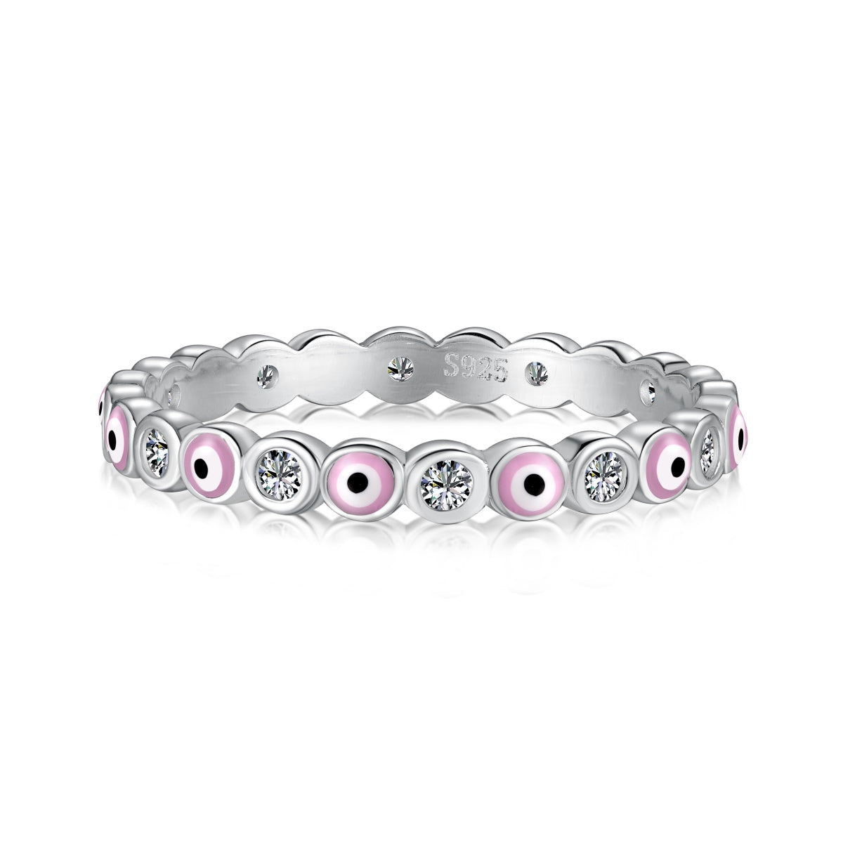 [Polaidi Jewelry]Sparkling Vibrant Round Shape Daily Ring