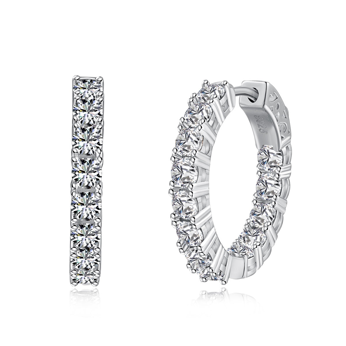 [Polaidi Jewelry]Unique Round Cut Daily Earrings
